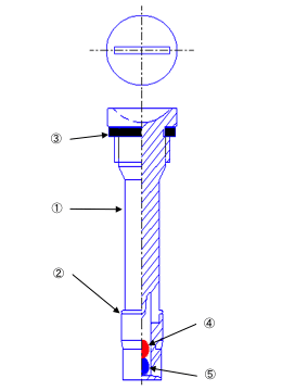 バッテリーインジケータ P型　天井形状：コイン（Φ20）