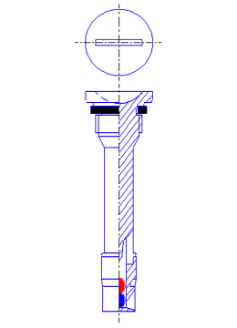 バッテリーインジケータ P型　天井形状：コイン（Φ23）